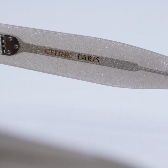 🕶️ New Celine CL4002UN 20B Sunglasses - Grey Silver Glitter Frame - Picture 10 of 13